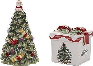 Christmas Tree and Gift Box Salt and Pepper Shaker Sets